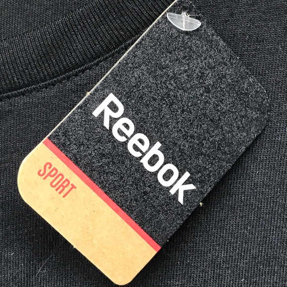 Reebok Sport Men’s Large OPP Jersey Tee Black Caviar Training Activewear - Picture 5 of 5